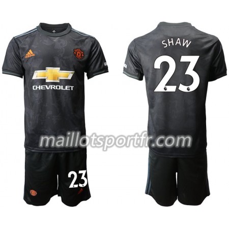 Maillot de Foot Manchester United Shaw 23 Enfant Troisieme 2019/20